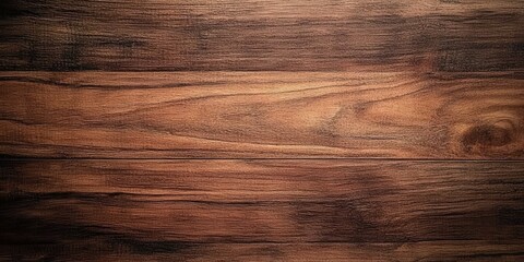 Poster - Dark Brown Wood Surface Texture Close-Up