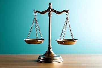 Poster - A clean, minimalist design of a balance scale, symbolizing financial balance and responsibility