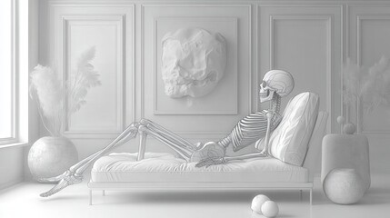 Wall Mural - Skeleton Skull