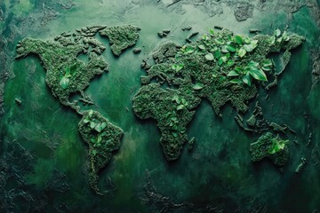 Wall Mural - Global vegetation coverage