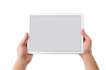 Canvas Print - A tablet computer holding screen.