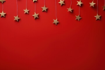 Wall Mural - christmas decorate backgrounds red celebration.