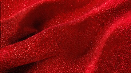 Background with red fabric texture.