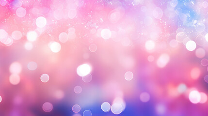 Blur bookeh colorful lights or flashes on a light pink color background