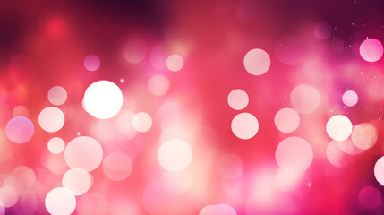 Wall Mural - Blur bookeh colorful lights or flashes on a vivid pink color background