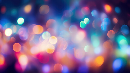 Wall Mural - Blur bookeh colorful lights or flashes on a colorful color background