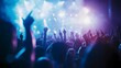 © pkproject - Energetic Music Concert Crowd Cheering and Dancing Under Colorful Lights