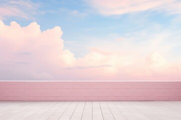 Canvas Print - Photo of pastel wall sky backgrounds outdoors.