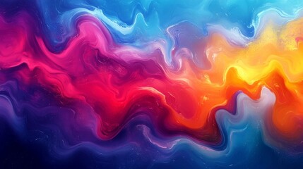 Wall Mural - Colorful visual abstract graphic. 4K resolution. Multicolor, vibrant and vivid.