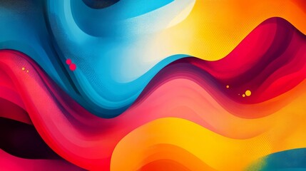 Wall Mural - Colorful visual abstract graphic. 4K resolution. Multicolor, vibrant and vivid.