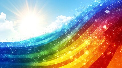 Wall Mural - Rainbow color