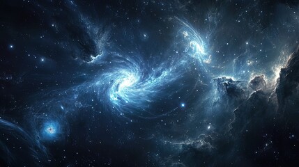 Wall Mural - Cosmic Swirl: A Galactic Nebula