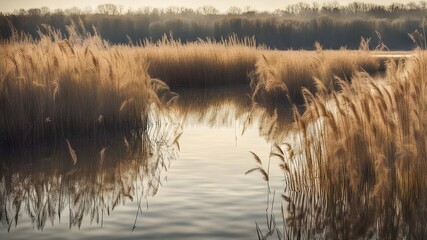 Canvas Print - reeds