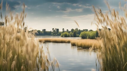 Canvas Print - reeds