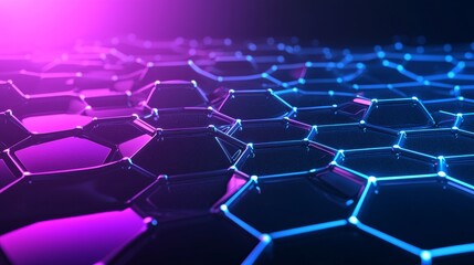 Poster - Science background design for healthcare and medical pattern innovation. Abstract geometric hexagons shape medical background illustration.