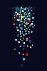 Wall Mural - illustration of data download 
