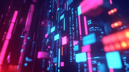 Wall Mural - illustration of data download 