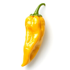 Sticker - Yellow bell pepper isolated on white background