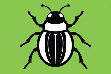 Wall Mural - Solid color May Beetle animal vector design