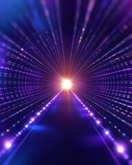 Poster - Abstract futuristic light rays background