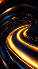 Aufkleber - Abstract glow, swirling light effect