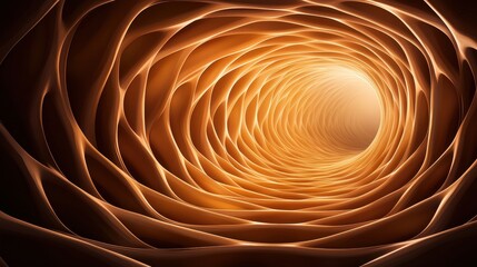 Leinwandbilder - Abstract golden spiral tunnel background