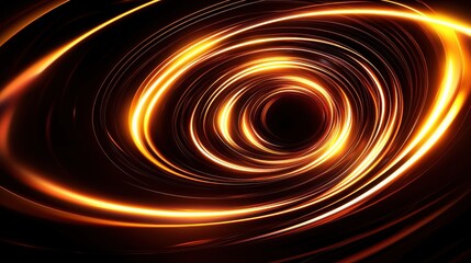 Aufkleber - Abstract swirl of golden light patterns