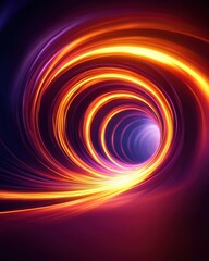 Aufkleber - Colorful abstract light swirl pattern.