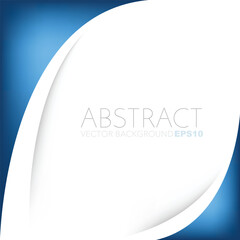Fototapete - graphic vector curve line overlap background for text and message design