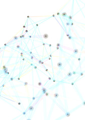 Aufkleber - Abstract Art with Intertwined Lines
