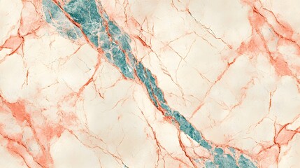 Wall Mural - Red and White Marble, Marbled, Abstract Image, Texture, Pattern Background, Wallpaper, Cover and Screen of Smartphone, PC, Laptop, 9:16 and 16:9 Format