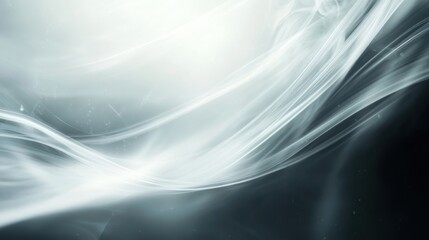 Wall Mural - abstract background with white smoke and a dark gray background.