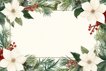 Wall Mural - Christmas tree branches backgrounds christmas flower.