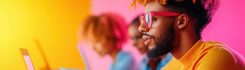 Diverse group of people checking documents for eligibility requirements at a bright office, eligibility, verification and process