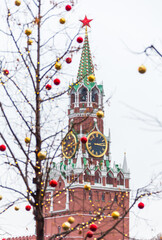 Wall Mural - Spasskaya Tower on Red square