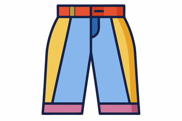 Sticker - illustration of a person in shorts