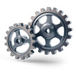 © josemaria - Gears as a concept of configuration settings and tools for customization, isolated with transparent background and shadow