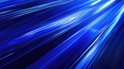 Aufkleber - Dynamic blue light and stripes in motion against a deep blue backdrop