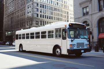 Canvas Print - Bus transportation vehicle street.