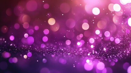 Aufkleber - Purple blurred background featuring a sparkling bokeh effect ideal for festive and celebratory themes