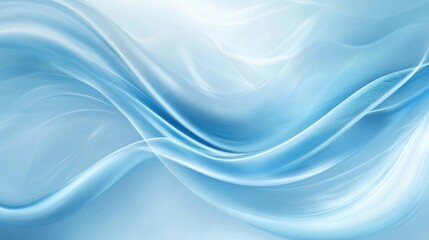 Aufkleber - Light blue abstract wave background