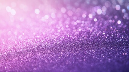 Wall Mural - Abstract purple glitter background with bokeh.