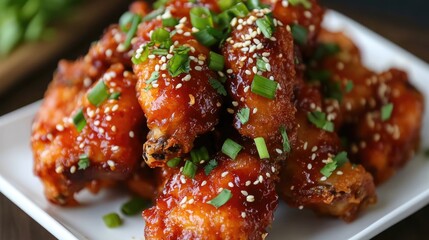 Crispy Korean Fried Chicken Coated in an Irresistible Sauce