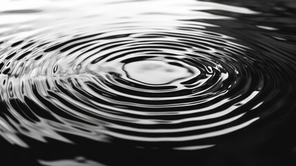 Poster - Close up view of ripples on a water surface