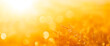 © john - A hot summer sky background with warm golden orange and yellow blurred field,