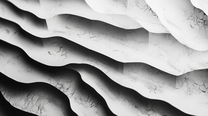 Poster - abstract black and white background featuring a textured paper design