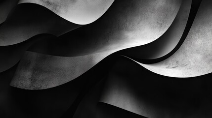 Poster - abstract black and white background featuring a textured paper design
