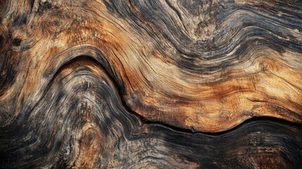 Poster - abstract design with brown wood texture exhibits a blend of rugged elegance and artistic expression 