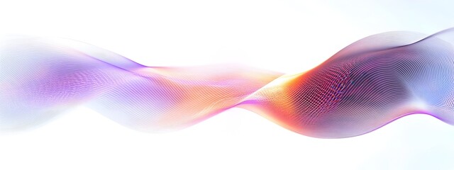 Poster - Captivating showcasing the mesmerizing phenomenon of a light wave undergoing second harmonic The image presents a dynamic abstract pattern of vibrant colors and geometric shapes