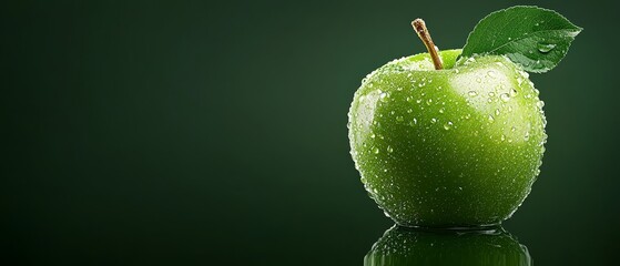 stem bears a single leaf, surface dots with water droplets